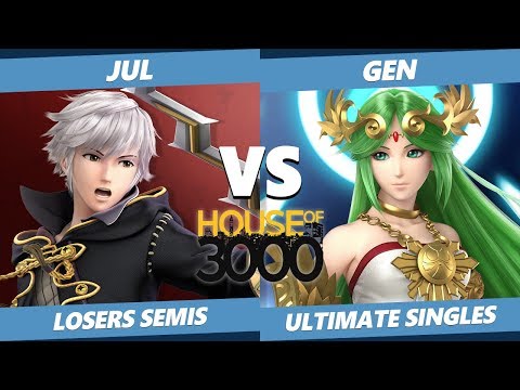 Smash Ultimate Tournament - Jul (Robin) Vs. Gen (Palutena) SSBU Xeno 199 Losers Semis