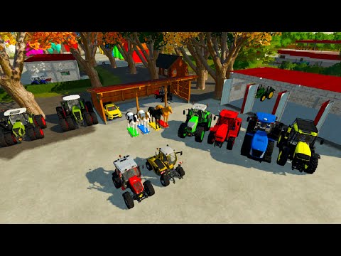 Transporting Horse with SMALL TRACTOR JOHN DEERE,FENDT,RIGITRAC, JCB  TRACTOR !  Farming Simulator22