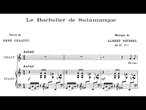 Albert Roussel - 2 Mélodies, Op. 20 [Score Video]