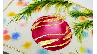 Want a STUNNING DIY Christmas Ornament Card? Watch This Now