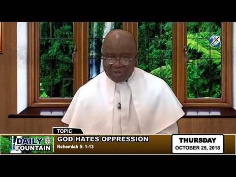 DAILY FOUNTAIN OF OCTOBER 25, 2018 -   REV'D CANON IFEANYICHUKWU NRIAMA