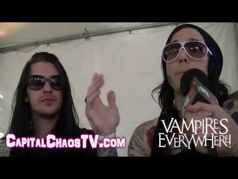 VAMPIRES EVERYWHERE (interview) @ Aftershock Fest 9/15/13 CAPITALCHAOSTV.COM