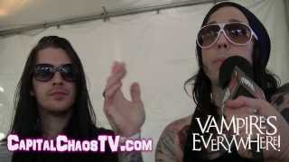 VAMPIRES EVERYWHERE (interview) @ Aftershock Fest 9/15/13 CAPITALCHAOSTV.COM