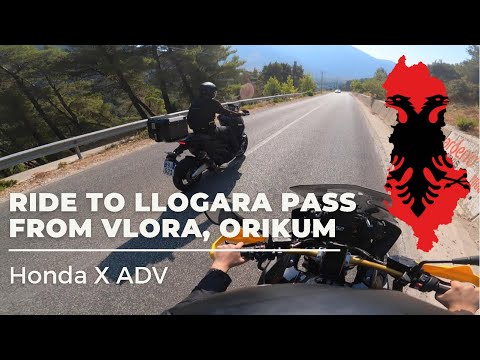 Ride to Llogara Pass from Orikum #Vlorë | Honda X ADV - 🇦🇱 #Albania 4K @MTravelVlog