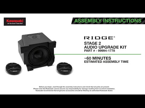 Saki オーダーページ 2 Kawasaki Hifonics Stage 2 Audio Upgrade Kit - 2024-2025 Ridge