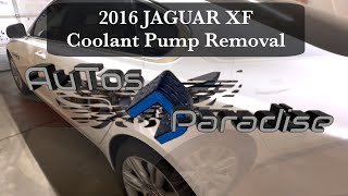 2016 JAGUAR XF Water Pump Removal (Land Rover)