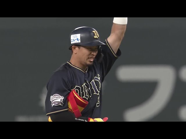 【1回表】ライト線に残った!! バファローズ・安達了一 先制タイムリー2ベースを放つ!! 2022年7月3日 北海道日本ハムファイターズ 対 オリックス・バファローズ
