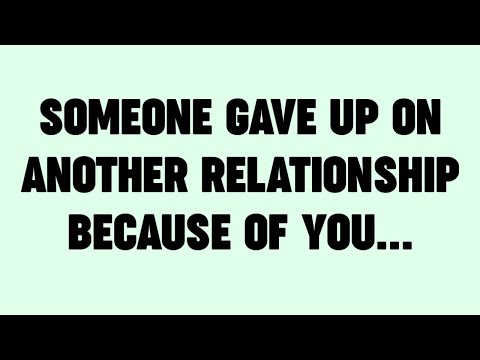 💸 SOMEONE GAVE UP ON ANOTHER RELATIONSHIP BECAUSE OF YOU...