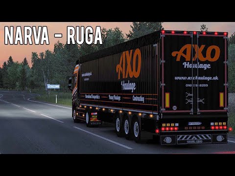 Euro Truck Simulator 2 - Beyond the Baltic Sea: Narva - Riga Timelapse