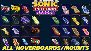 Riding Every Hoverboard & Mount in Sonic Speed Simulator! (Freestyle Riders to New Yoke City)