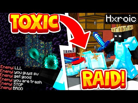 *TOXIC* MINECRAFT FACTION GETS RAIDED..! (F-TOP)