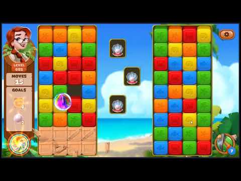 Lost Island Blast Adventure Level 681 - NO BOOSTERS 🏝️ | SKILLGAMING ✔️