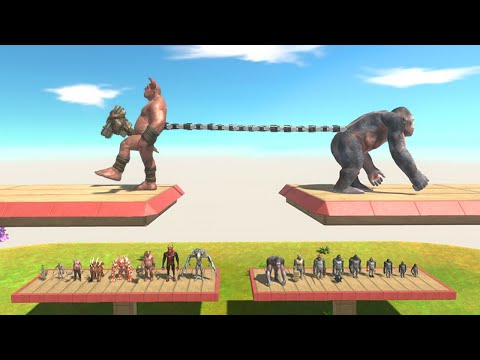 Tug of War Infernals vs Primates - Animal Revolt Battle Simulator