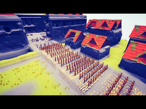 200x SPANISH ARMY SIEGE ENEMY FORT - Totally Accurate Battle Simulator TABS