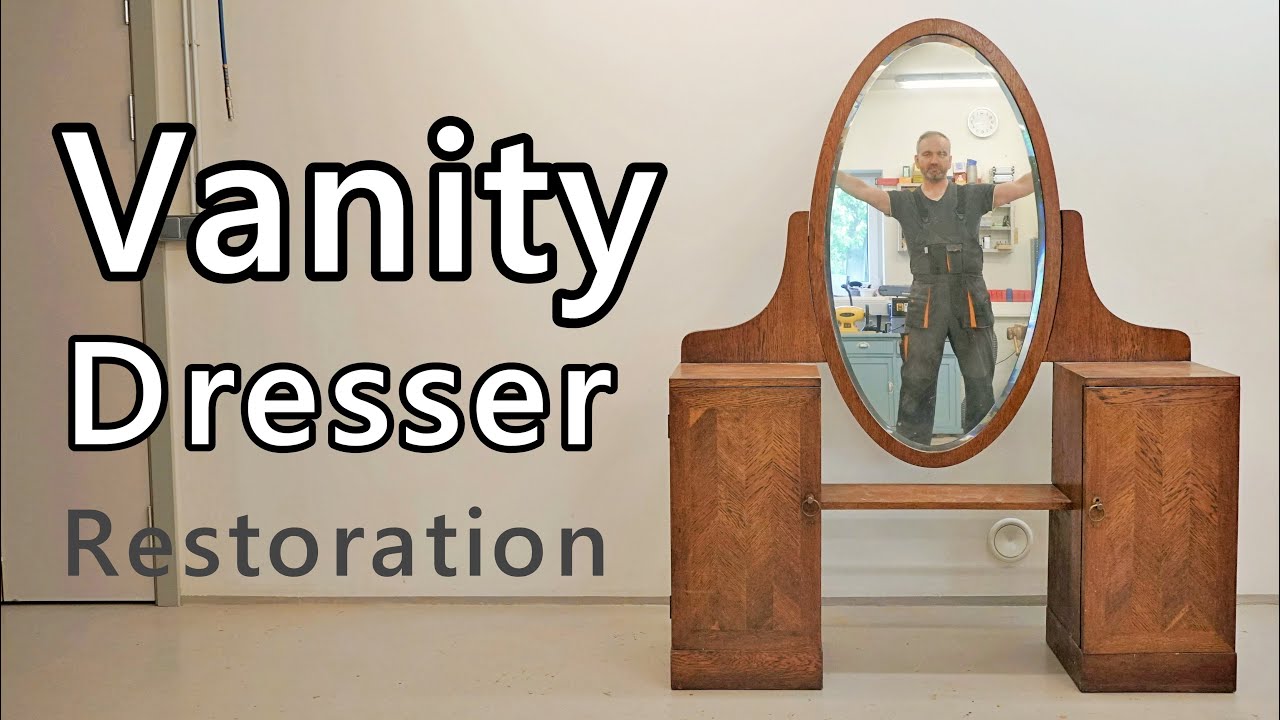 RESTORATION - ANTIQUE ART DECO VANITY/DESK