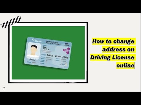 How to change address on Driving License online.
