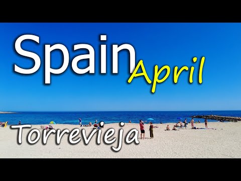 Torrevieja / Spain ⁴ᴷ 🇪🇸 - walking tour - 4k -🌡T+C°22 🌞- 2025/04