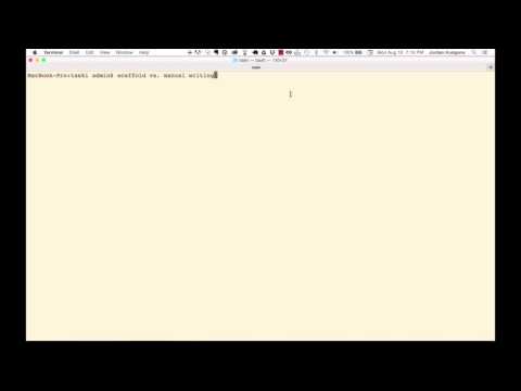 Scaffolds vs Other generators in Rails