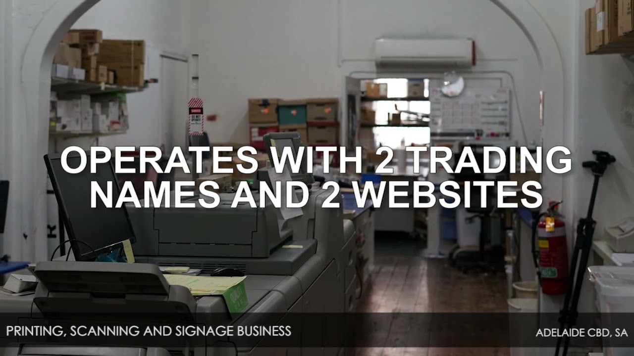 Printing, Scanning and Signage Business – Adelaide CBD