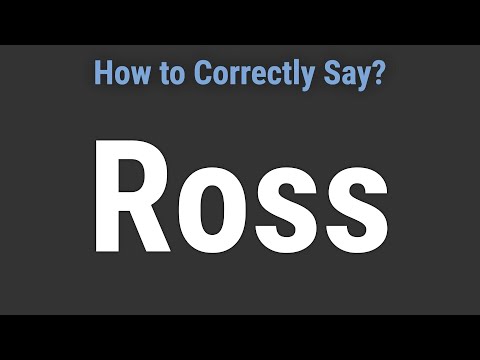 How to Pronounce Name Ross (Correctly!)