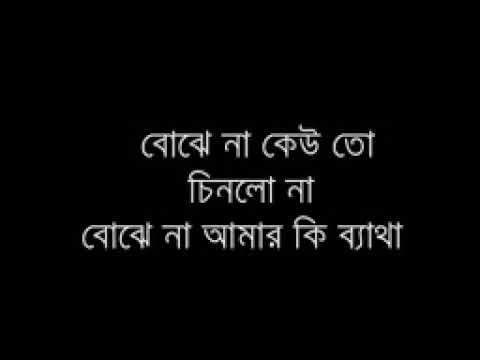 বোঝে না কেউ তো চিনলো না বোঝে না আমার কি ব্যাথা