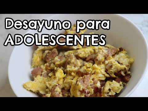 Revuelto de chorizo con Huevo, DESAYUNO, NIVEL ADOLESCENTE I Lorentix