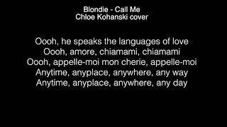 Chloe Kohanski  - Call me Lyrics ( The Voice 2017 )