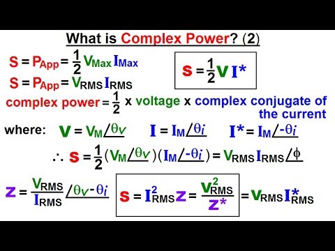 Electrical Engineering: Ch 12 AC Power (38 of 58) What is Complex Power? (2) Video