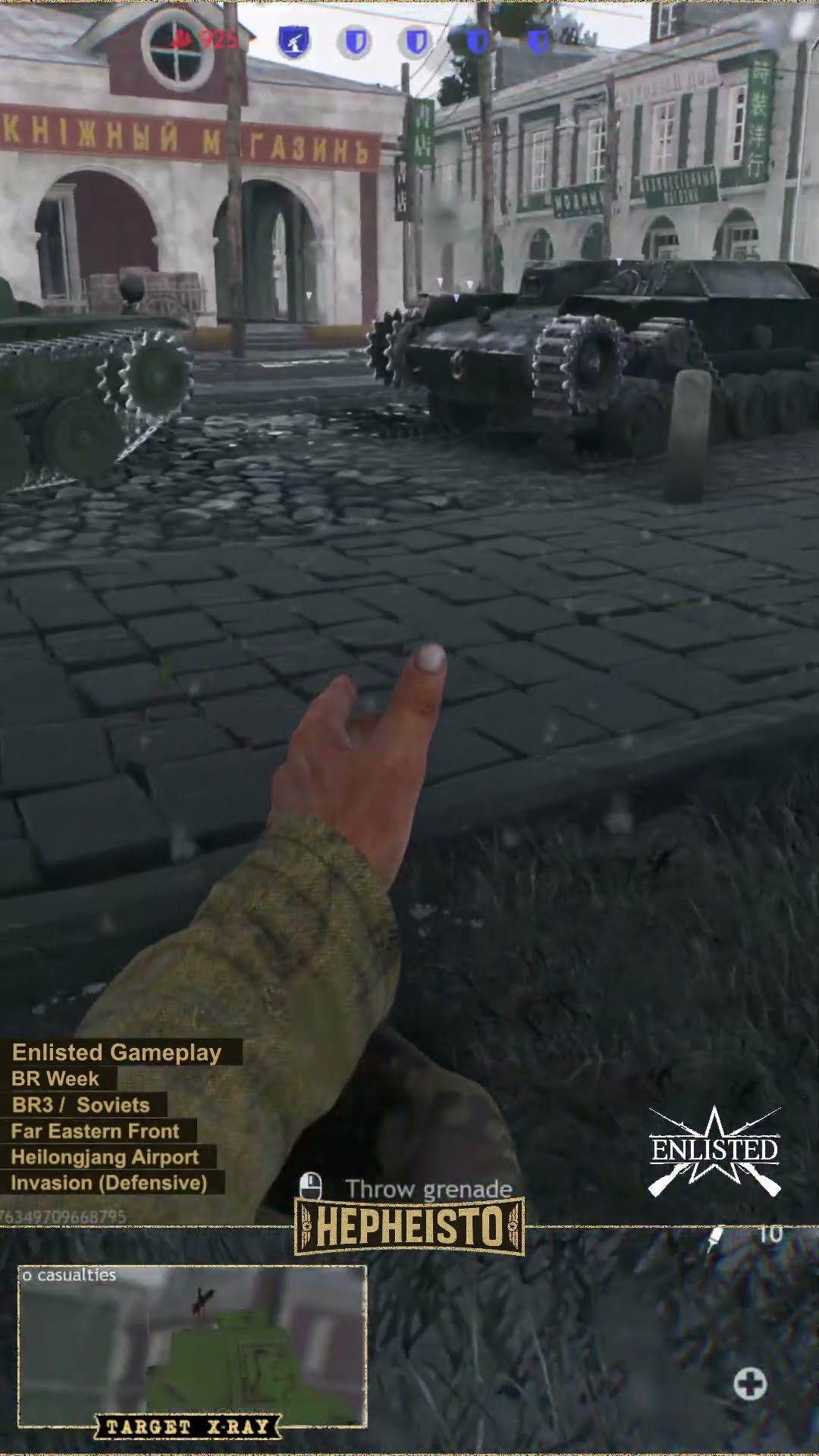 Medic eliminates Tank Ho-I with Explosion Pack