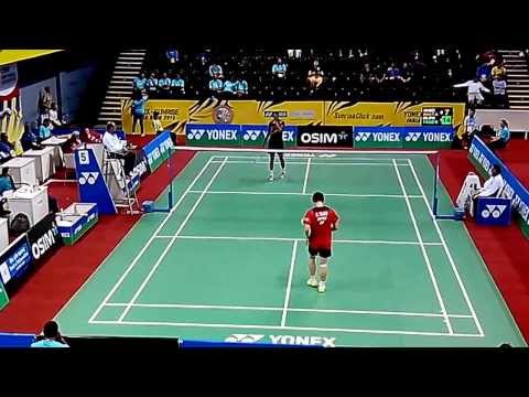 Kenichi Tago vs Arvind Bhat 2/2 | BWF Yonex Badminton India Open 2013 | Nice Perfect Angle