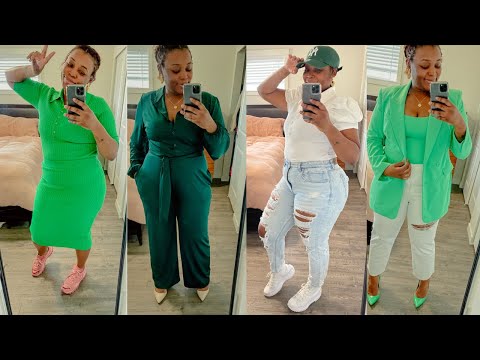 Green Outfit Ideas | St. Patrick's Day Try on Haul |...
