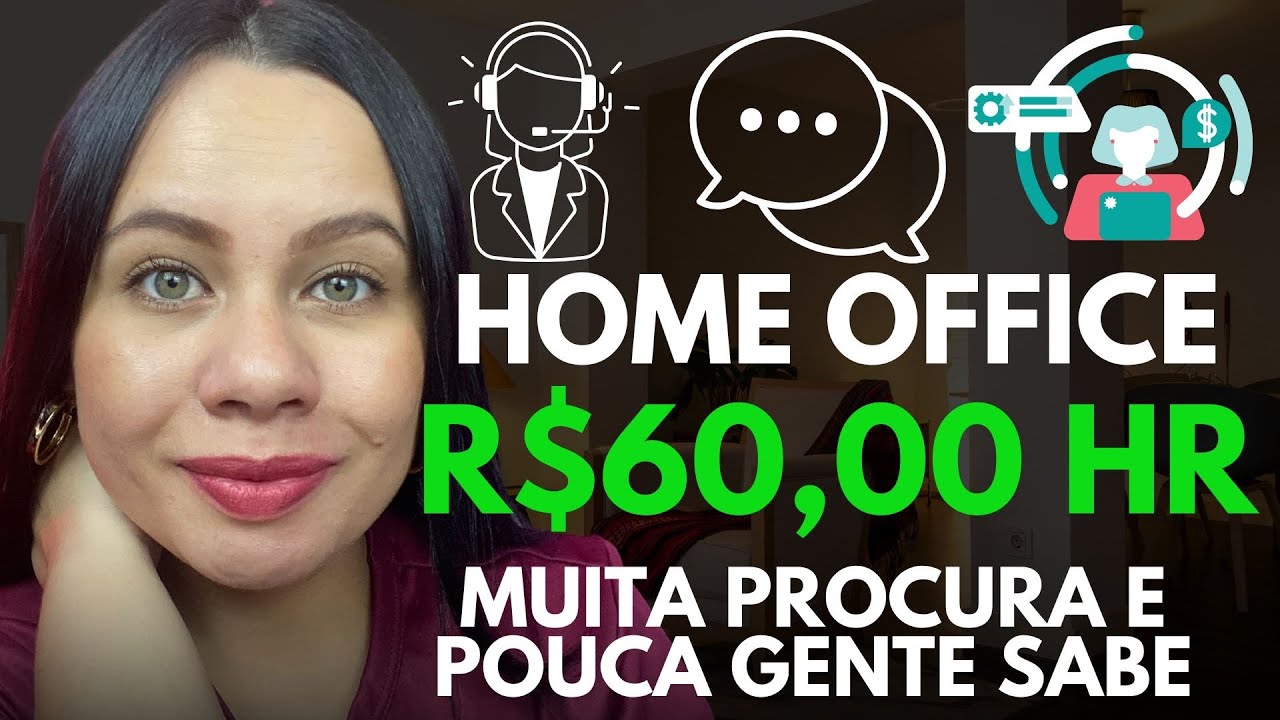 TRABALHO 100% HOME OFFICE muitas oportunidades e poucas pessoas sabem