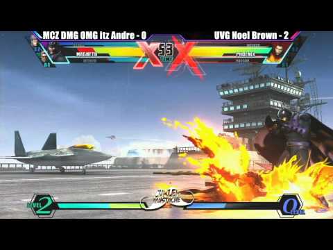 UMVC3 MCZ DMG OMG itz Andre vs UVG Noel Brown - Curleh Mustache 2 Exhibition