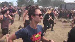 Attila HUGE circle Pit - All Hail Rock And Roll Live 2017