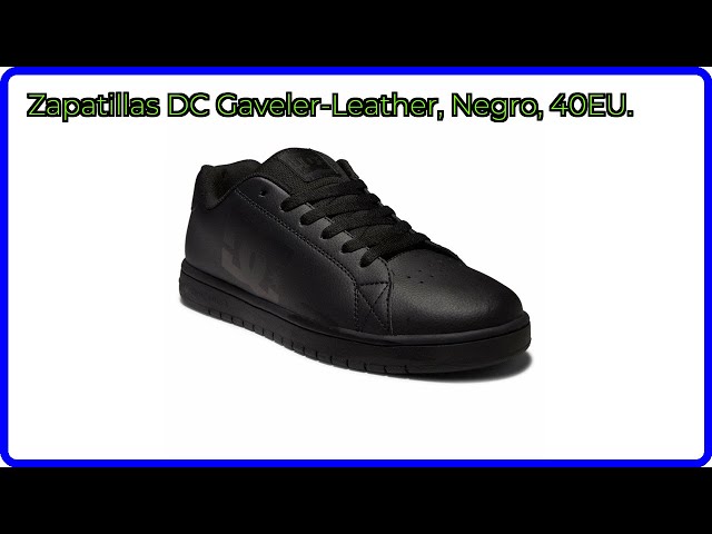 Vídeo relacionado con DC Shoes Zapatillas de Piel Gaveler para Hombre, Black Dk Grey Print, 43 EU