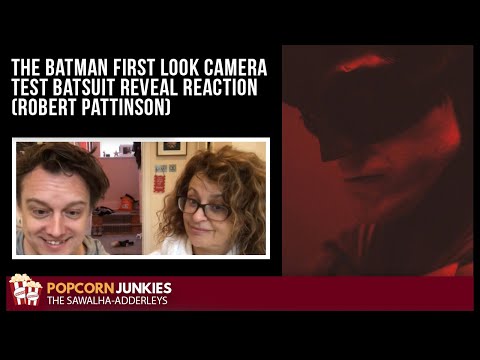 THE BATMAN (Robert Pattinson) FIRST LOOK CAMERA TEST Batsuit Reveal - The POPCORN JUNKIES REACTION