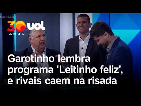 Debate na Globo: Garotinho lembra programa ‘Leitinho Feliz’, e candidatos caem na risada; vídeo