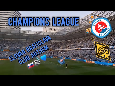 Slovan vs Kairat - 🔊 klubova HYMNA 🔊 ⚽️ | UCL Club Anthem 