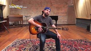 Video thumbnail for Waterloo WL-JK Deluxe Spruce/Mahogany Jumbo Acoustic #WL1170 Quick n' Dirty by soundpurestudios
