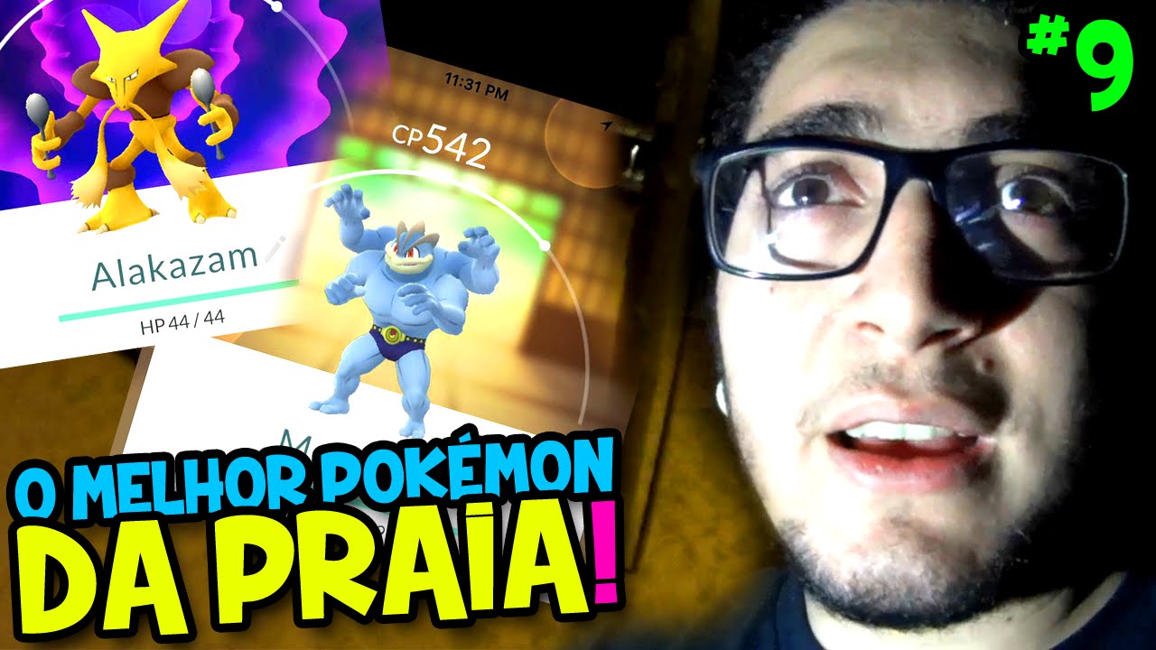POKÉMON GO #9 - FUI NA PRAIA DE NOITE E CAPTUREI O MELHOR POKÉMON !