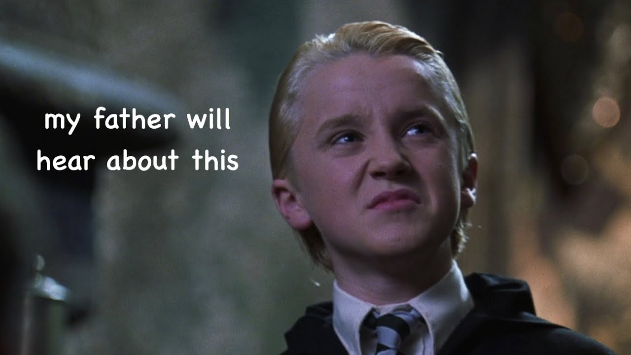 draco malfoy talking about his father