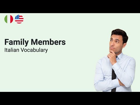 Family Members Vocabulary in Italian [27 words]