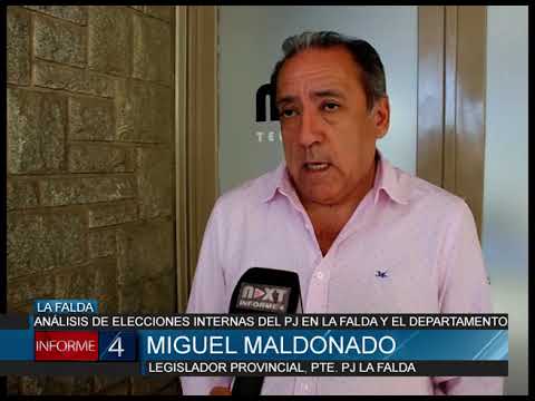 MALDONADO ANALIZA ELECCIONES INTERNAS DEL PJ EN LA FALDA Y EL DEPARTAMENTO