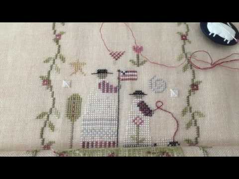Nicole's Needlework: 1 strand of thread vs. 2 threads over 2
