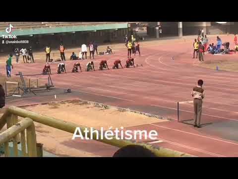 athlétisme :1ère journée de la ligue de Dakar. 100m seniors hommes