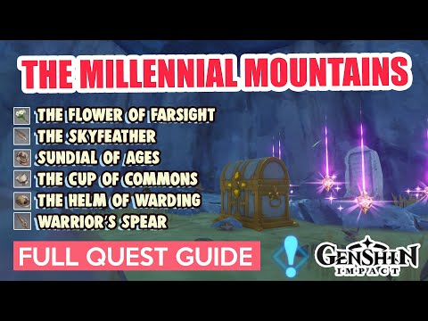 How to: ALL 6 MEMORIAL OFFERINGS | The Chasm World Quest | The Millennial Mountains | Genshin Impact