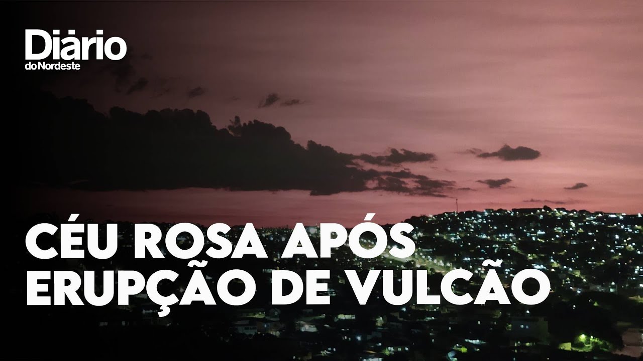 Imagem da notícia Erupção de vulcão em Tonga deixa céu rosa no Rio de Janeiro e em outros estados