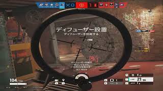 [R6S] Duoでランク回してる時の３連続キル [Feml1n]