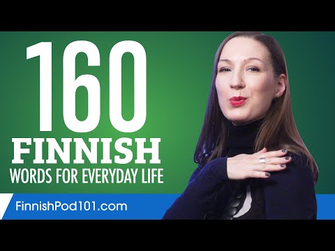 160 Finnish Words for Everyday Life - Basic Vocabulary #8
