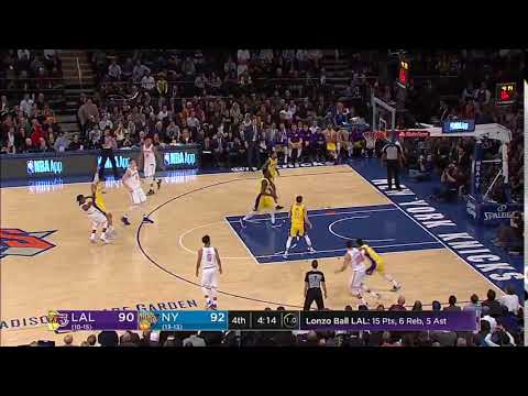 Frank Ntilikina with a shot from LeFuck you range